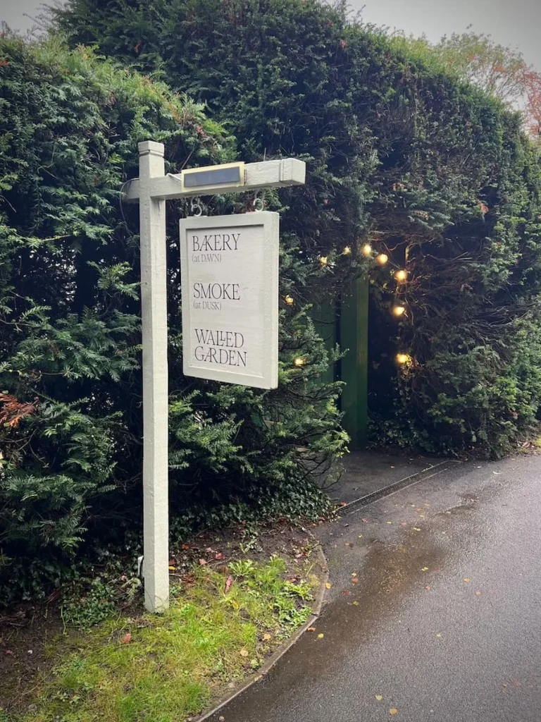 Sign post at Hampton Manor, Hampton in Arden