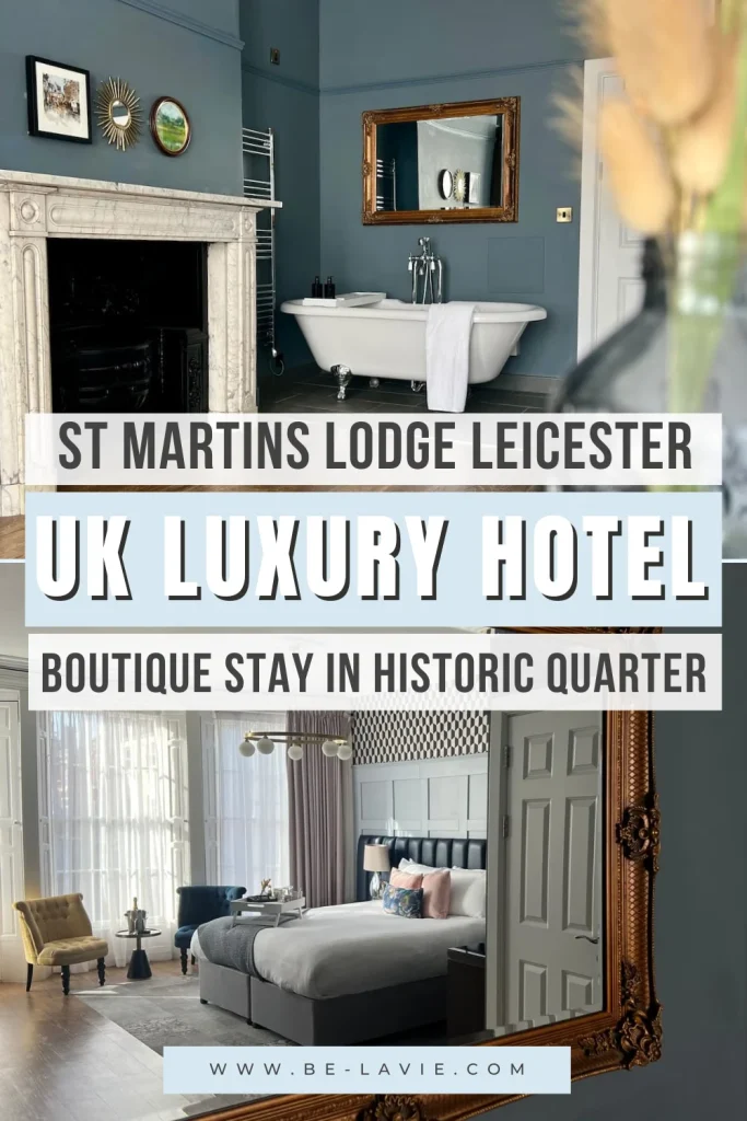 St Martins Lodge Pinterest Pin with 2 images overlayed with text