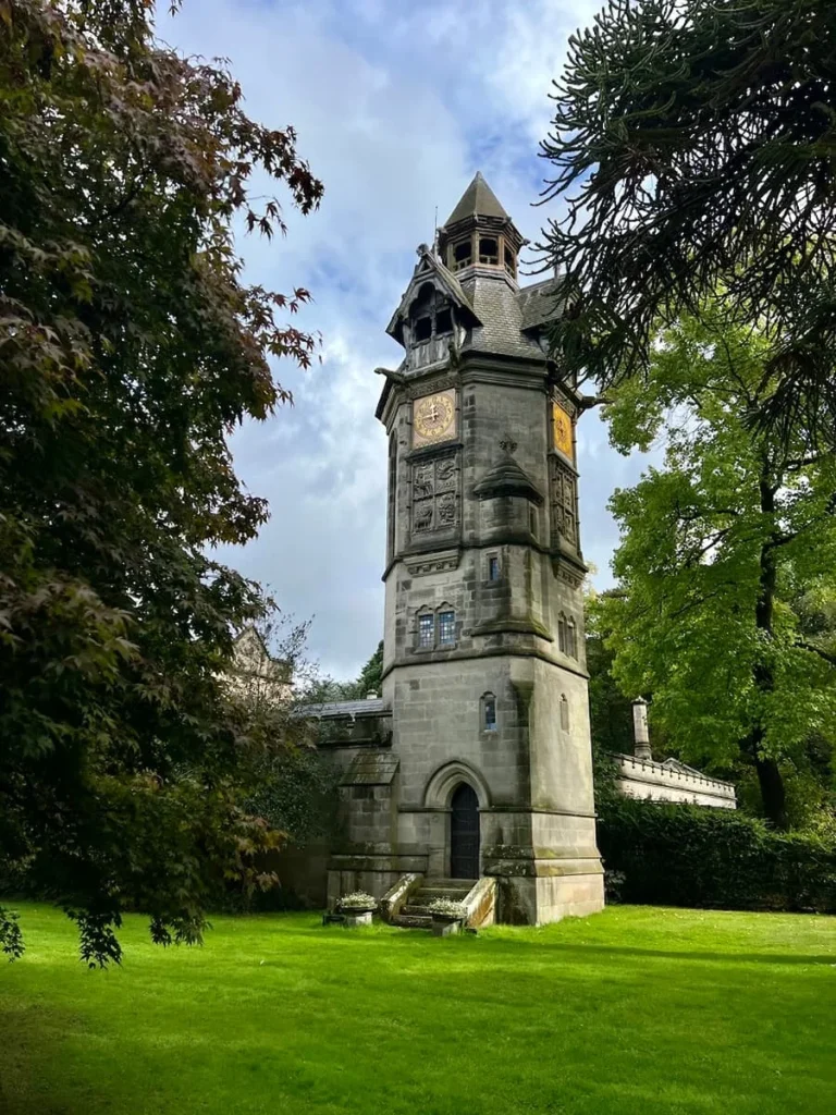 The clock tower at Hampton Manor 