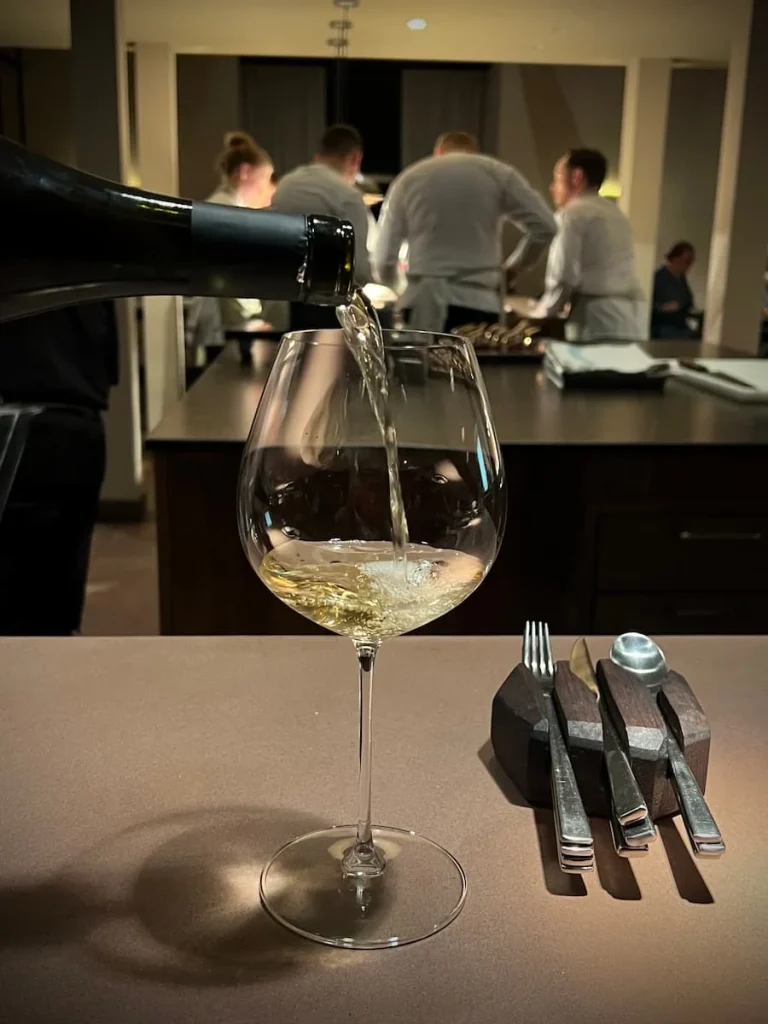 Course 8 wine paring at Grace & Savour, Hampton in Arden