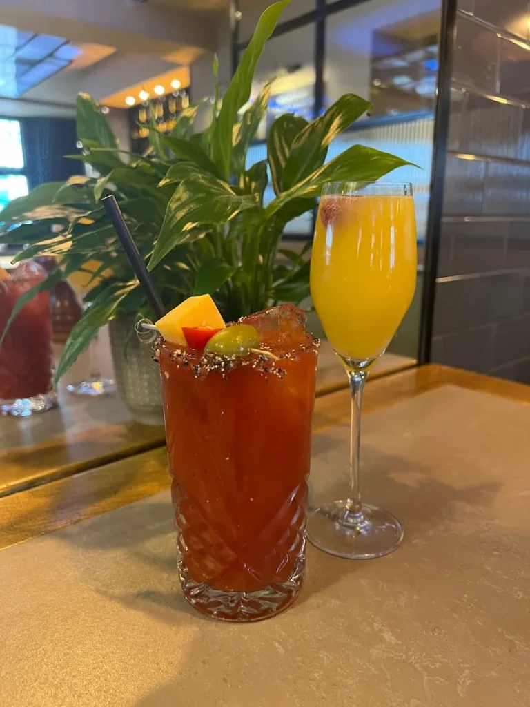 Breakfast in Leicester City Centre: Bloody Mary and Bucks Fizz at Knight & Garter