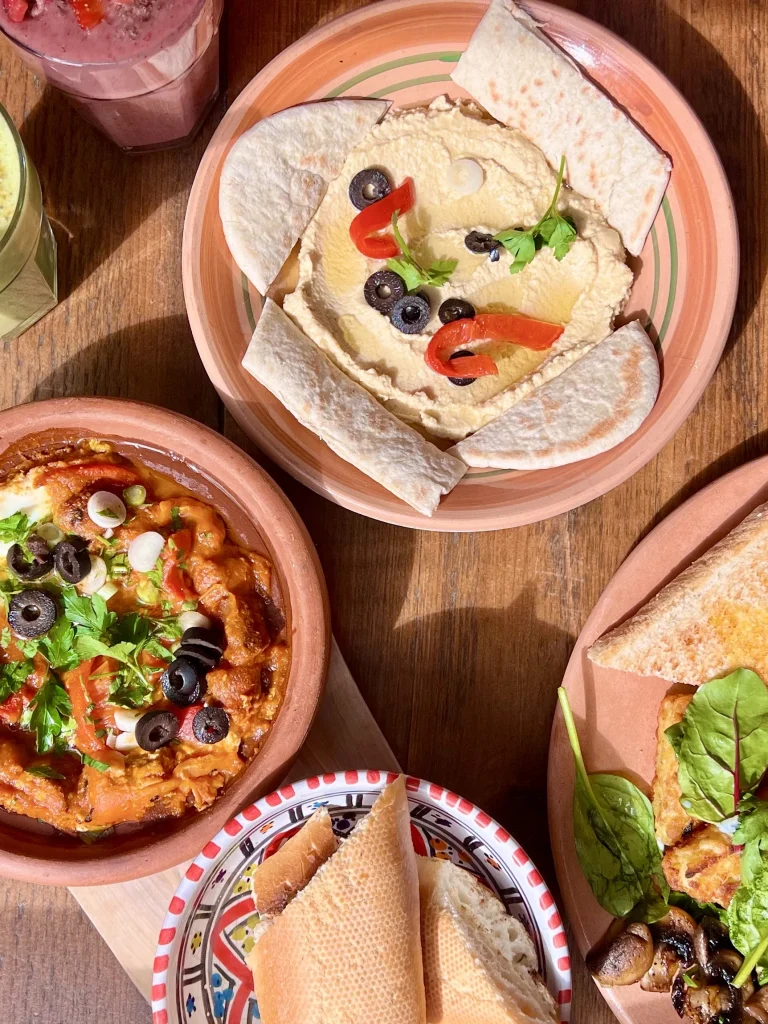 Breakfast in Leicester City Centre: Shakshuka and hummus at La Foret Cafe