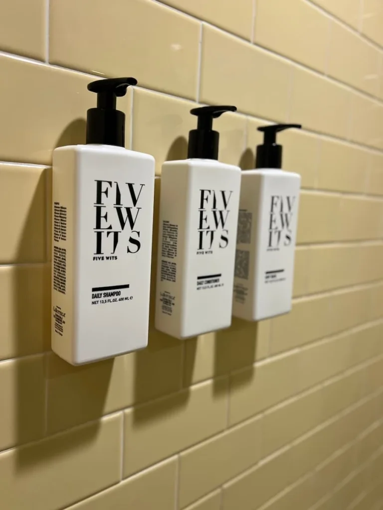 Bath and shower products at Hotel Icon, Houston