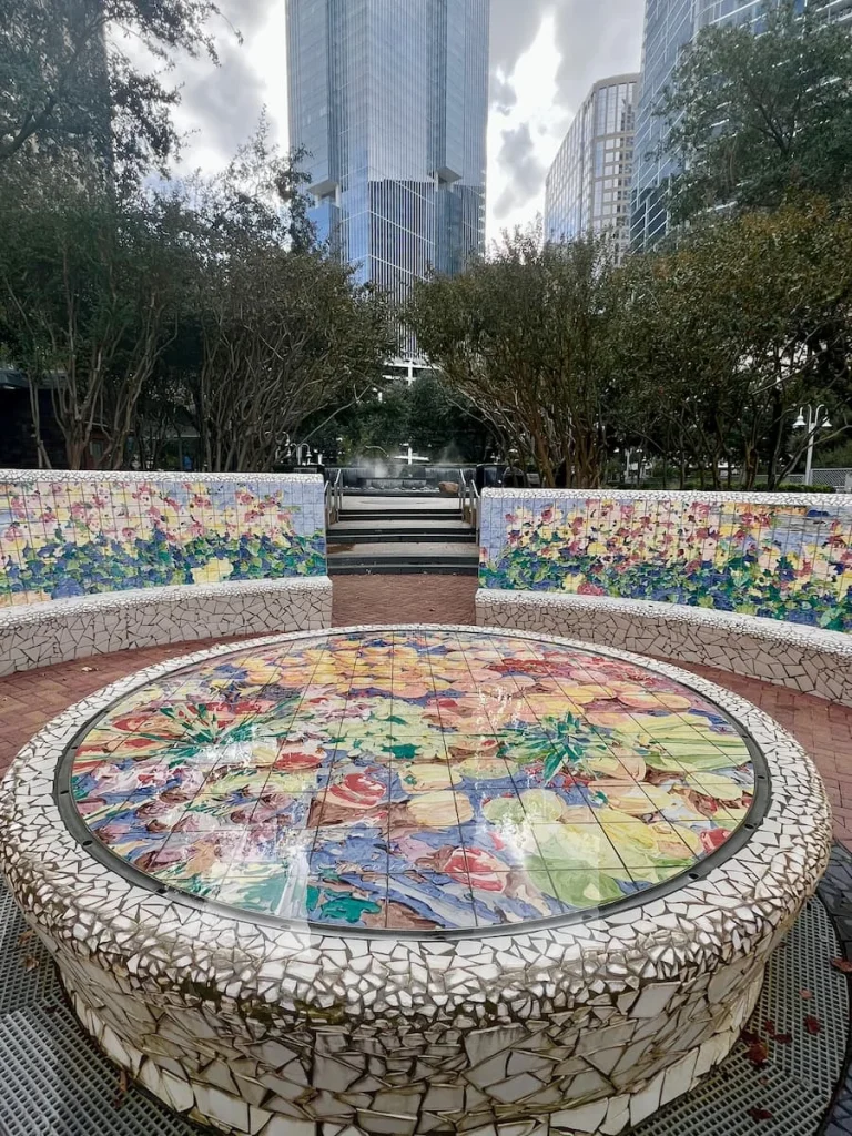 3 days in Houston: Gaudi-style tiles in Market Square Park