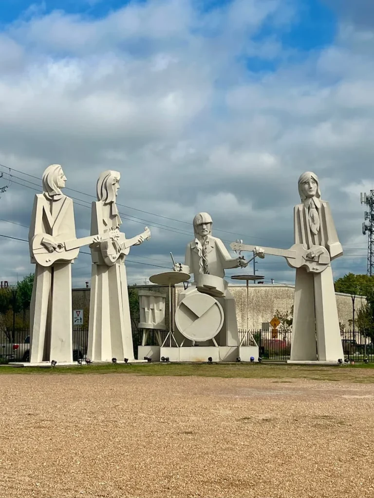 Beetles sculptures in events yard at 8th Wonder Brewery