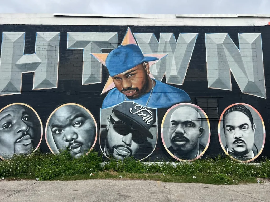 3 days in Houston: Graffiti Park with rapper mural