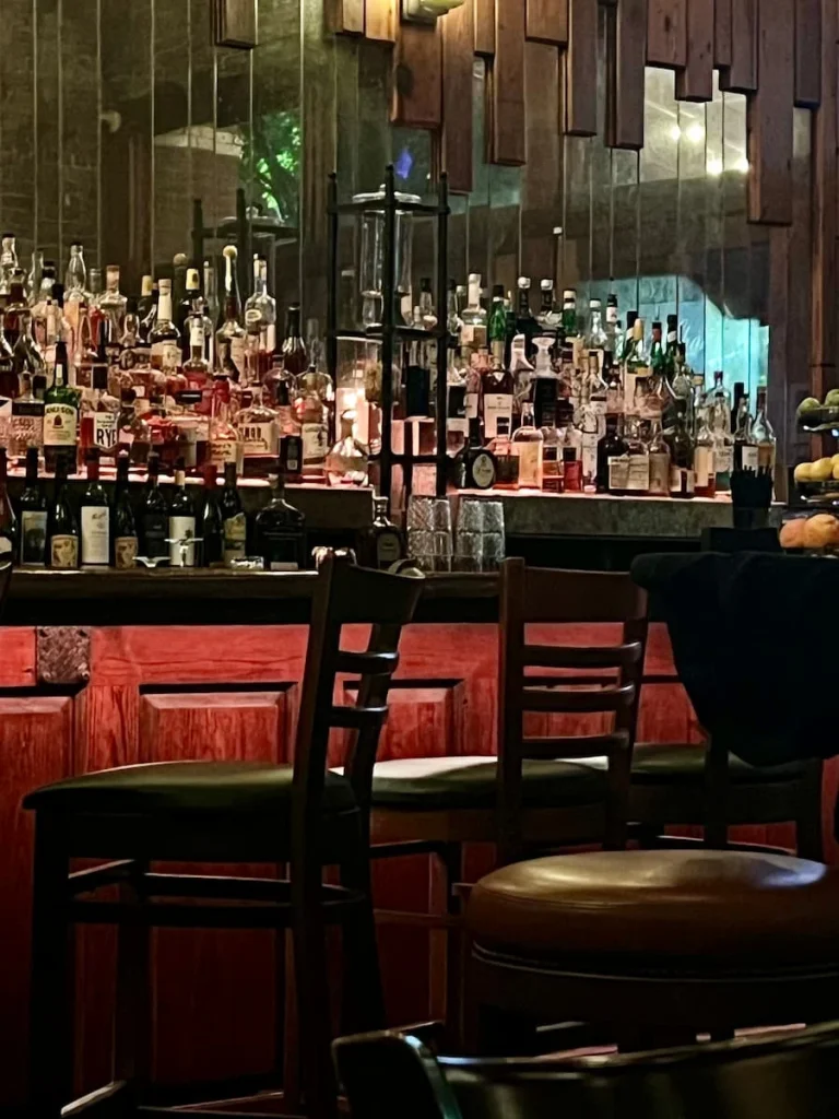 Vegetarian food in Houston: Hearsay Gastro Lounge bar area