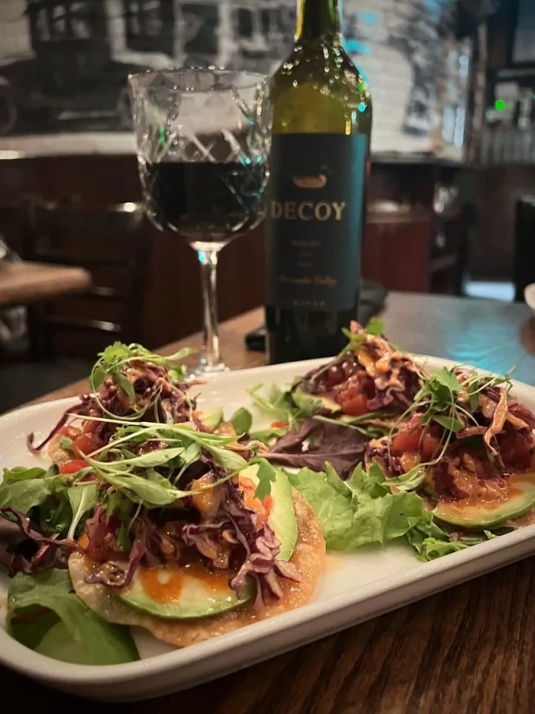 Vegetarian food in Houston: Hearsay Gastro Lounge watermelon tostadas
