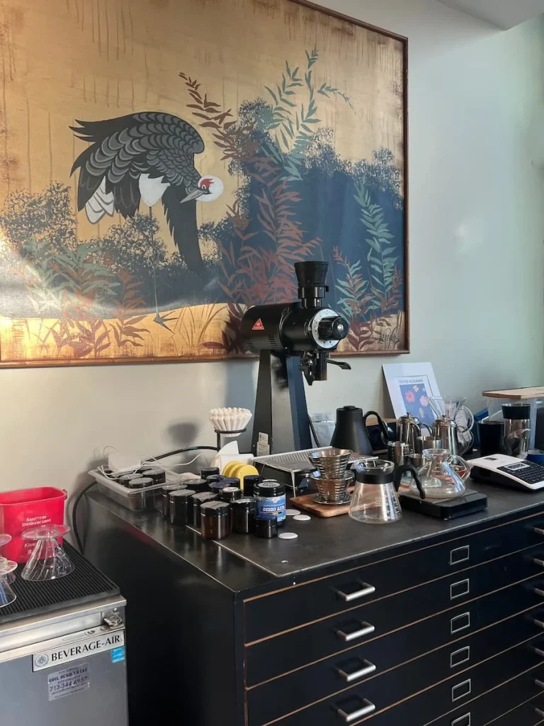 Coffee lab at Fifth Vessel, Houston