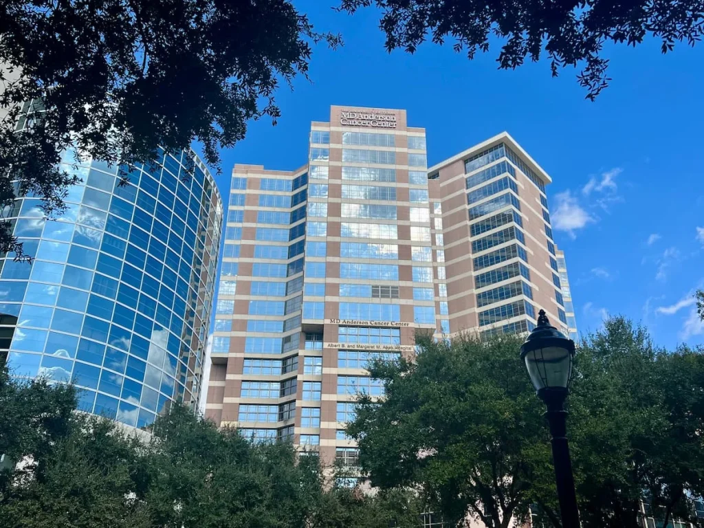 Places to stay in Houston: MD Anderson. Texas Medical Centre