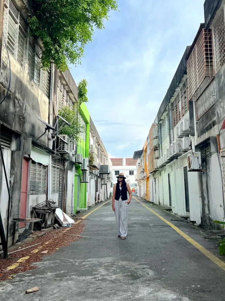Things to do in Langkawi: Bejal walking down side streets in Kual Town, Langkawi