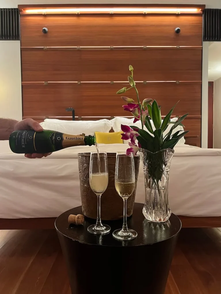 Desk area in the premium room at The Datai Langkawi