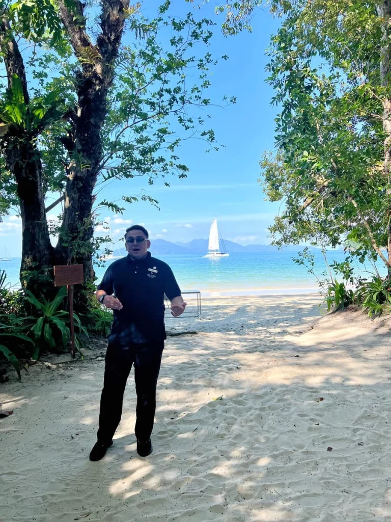Danish, Marine biologist during the Journey through the forests walk at The Datai Langkawi