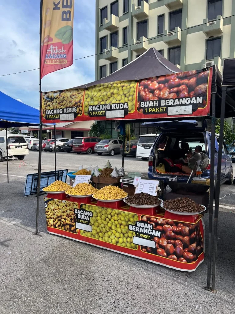 Things to do in Langkawi: Nut stall at Kuah Night market