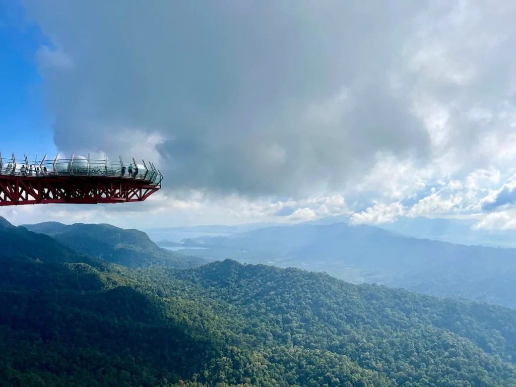 Things to do in Langkawi: Views of the Eagles Nest from the middle station at Skycab