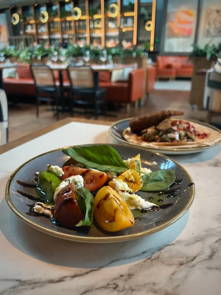 Caprese salad at Fifty The Street, Loughborough