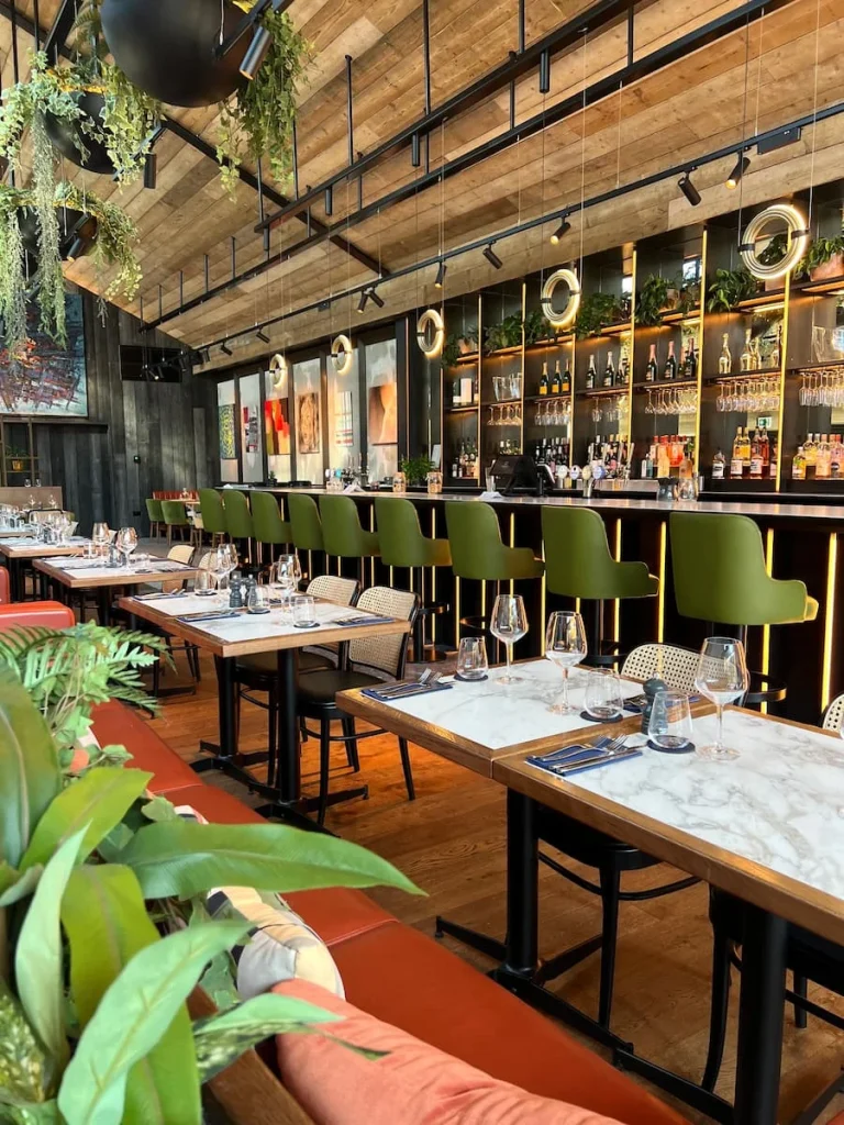 Seating and bar area ta fifty The Street, Loughborough