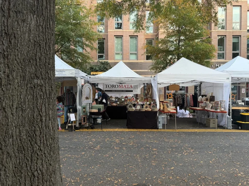Outdoor market stalls at Eastern Market, Washington DC