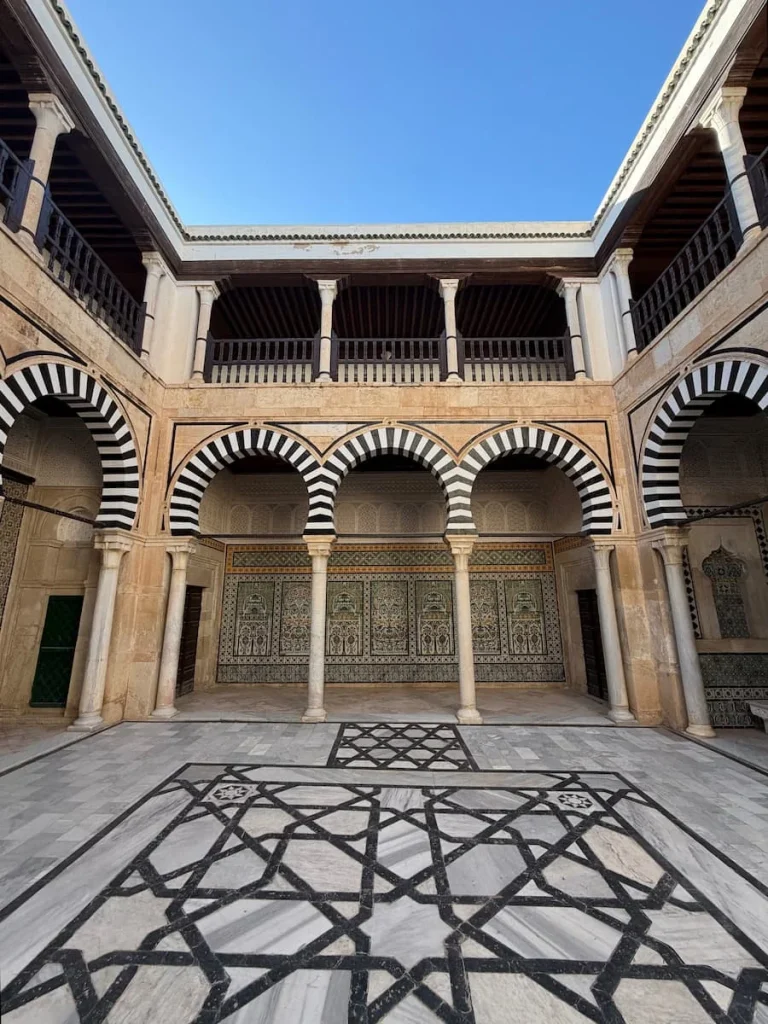 Kairouan Medina tomb Tunisia. A famous tomb of a saint in the heart of a medinia