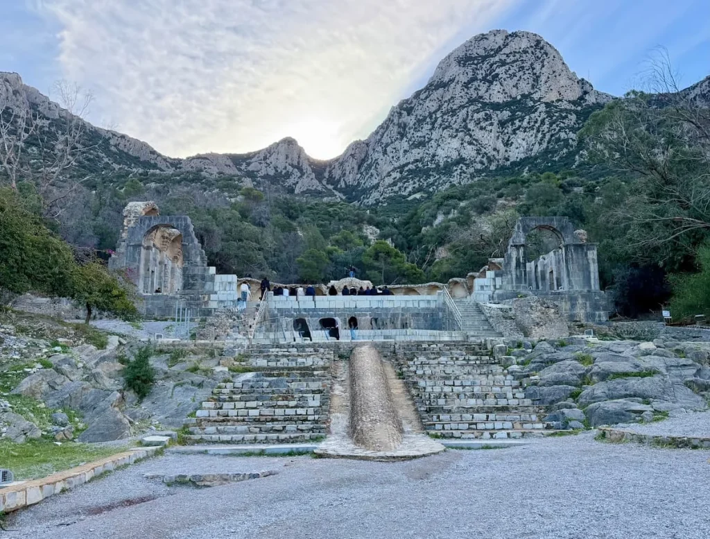 Zaghouan landscape, Tunisia. A landscape shot with mountains behind the Zaghouan water spring site
