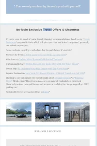 be-in-the-know newsletter screenshot